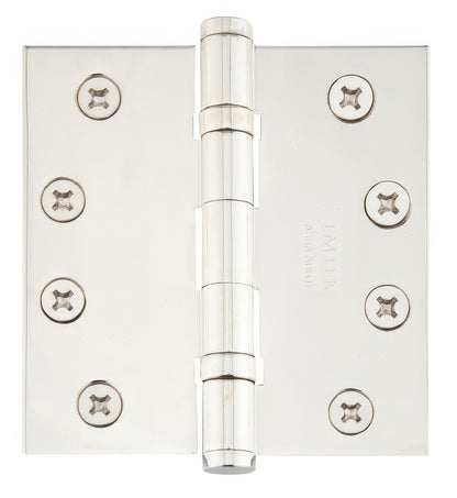 Emtek 4.5" x 4.5" Square Corner Ball Bearing Mortise Hinge - Pair