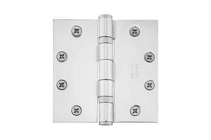 Emtek 4.5" x 4.5" Square Corner Ball Bearing Mortise Hinge - Pair