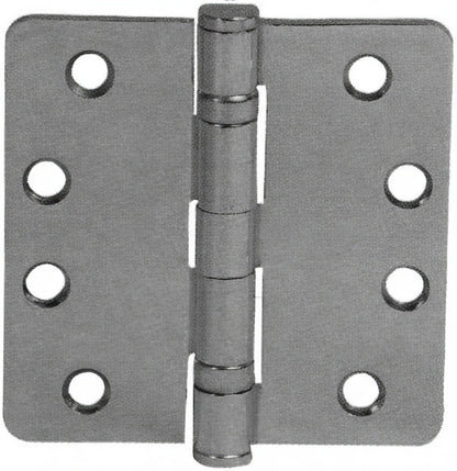 Emtek 4" x 4" Ball Bearing 1/4" Radius Corners Mortise Hinge - Pair