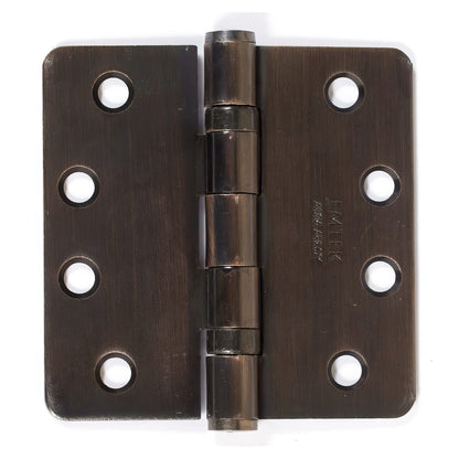 Emtek 4" x 4" Ball Bearing 1/4" Radius Corners Mortise Hinge - Pair