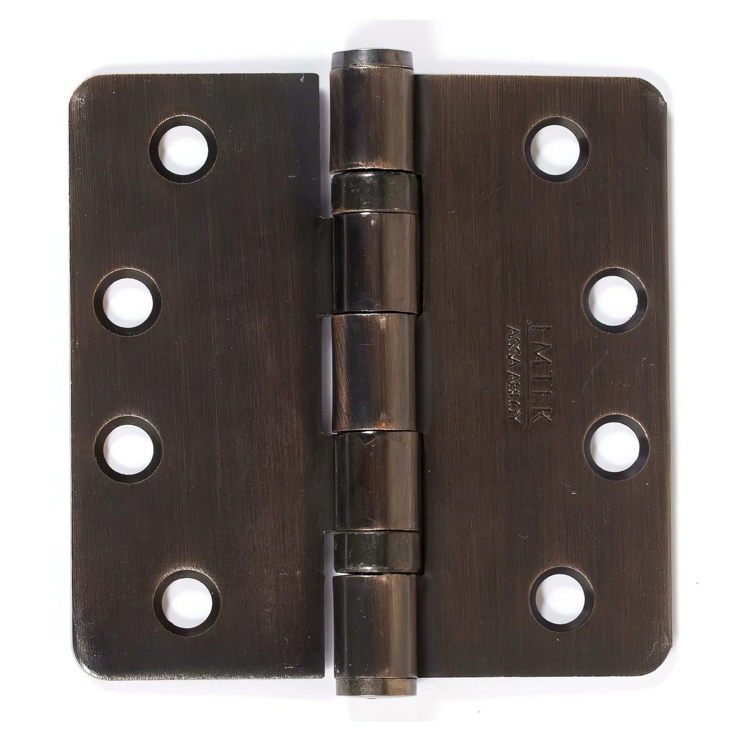 Emtek 4" x 4" Ball Bearing 1/4" Radius Corners Mortise Hinge - Pair.