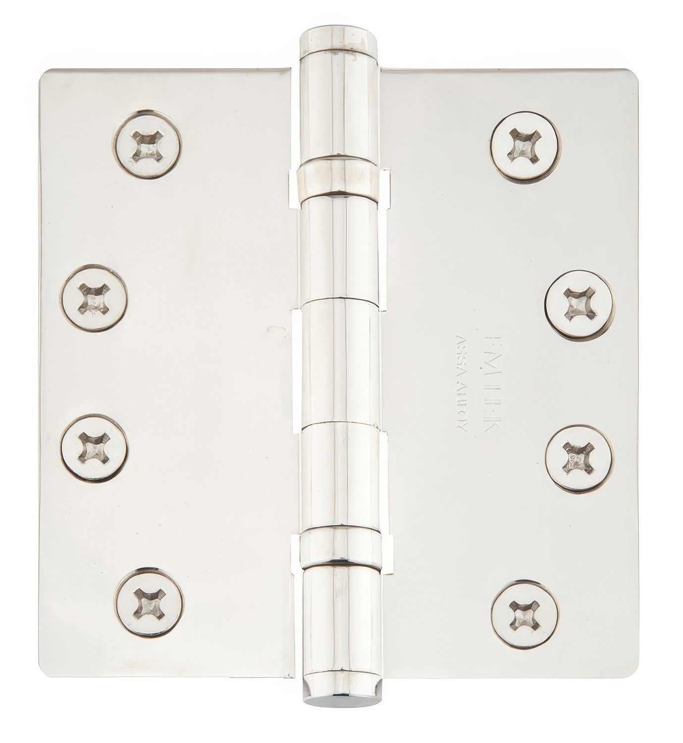 Emtek 4.5" x 4.5" Ball Bearing 1/4" Radius Corners Mortise Hinge - Pair