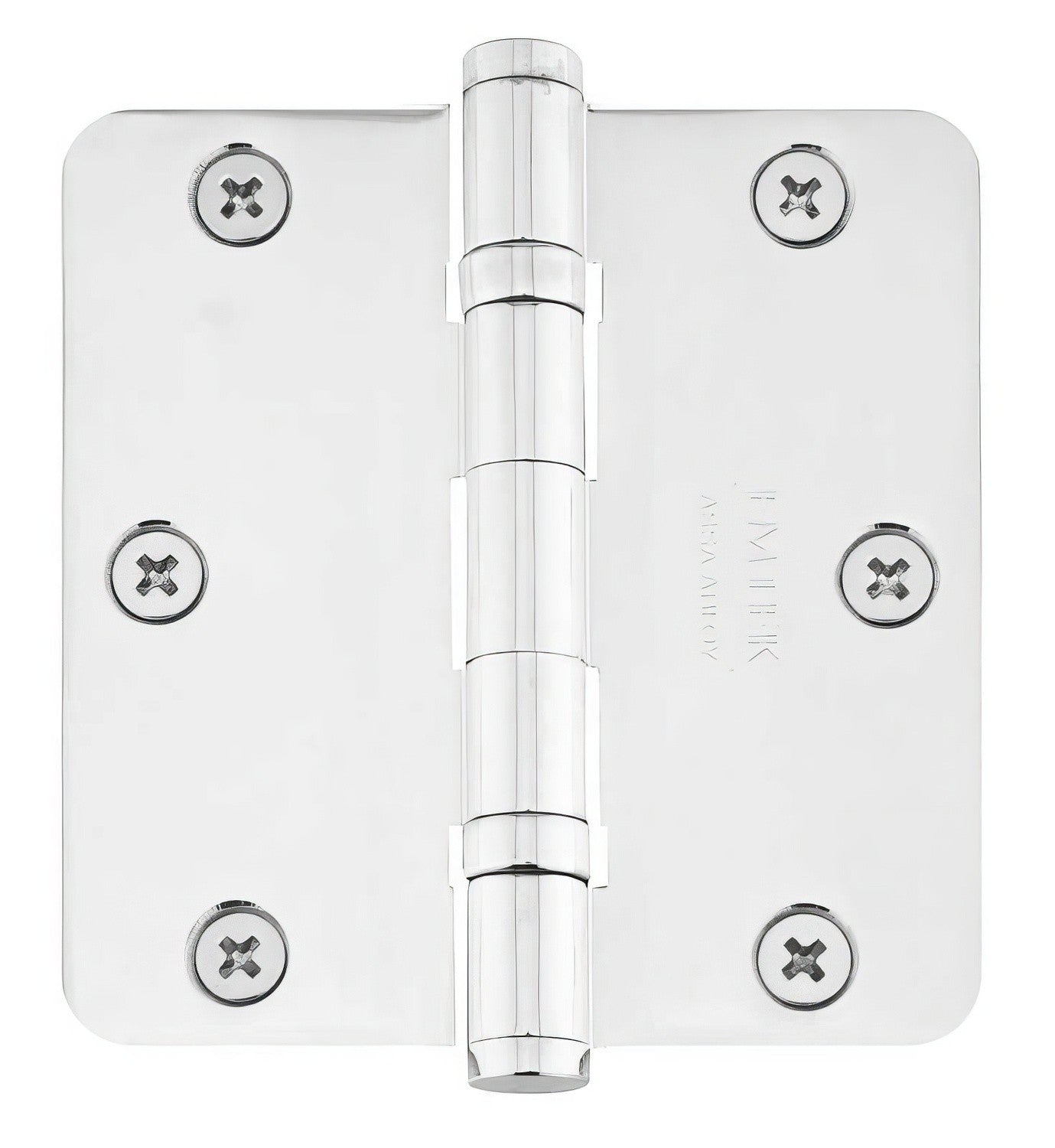 Emtek 3.5" x 3.5" Ball Bearing 5/8" Radius Corners Mortise Hinge - Pair