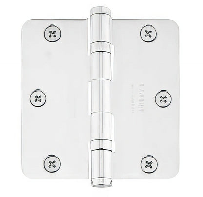 Emtek 3.5" x 3.5" Ball Bearing 5/8" Radius Corners Mortise Hinge - Pair