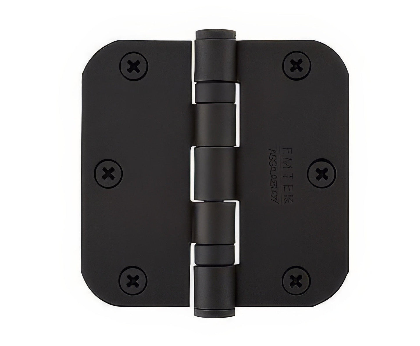 Emtek 3.5" x 3.5" Ball Bearing 5/8" Radius Corners Mortise Hinge - Pair