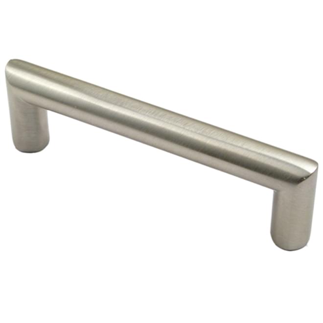 Rusticware 940SN 4" Center to Center Modern Round Cabinet Pull Satin Nickel Finish.