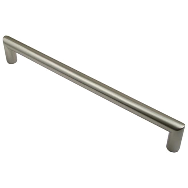 Rusticware 943SN 9" Center to Center Modern Round Cabinet Pull Satin Nickel Finish.
