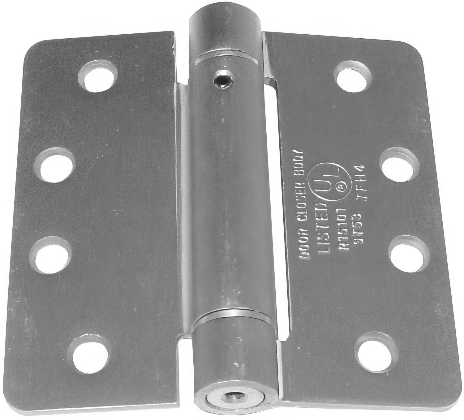 Emtek 4" x 4" Spring Mortise Hinge with 1/4" Radius Corners - Pair NRP