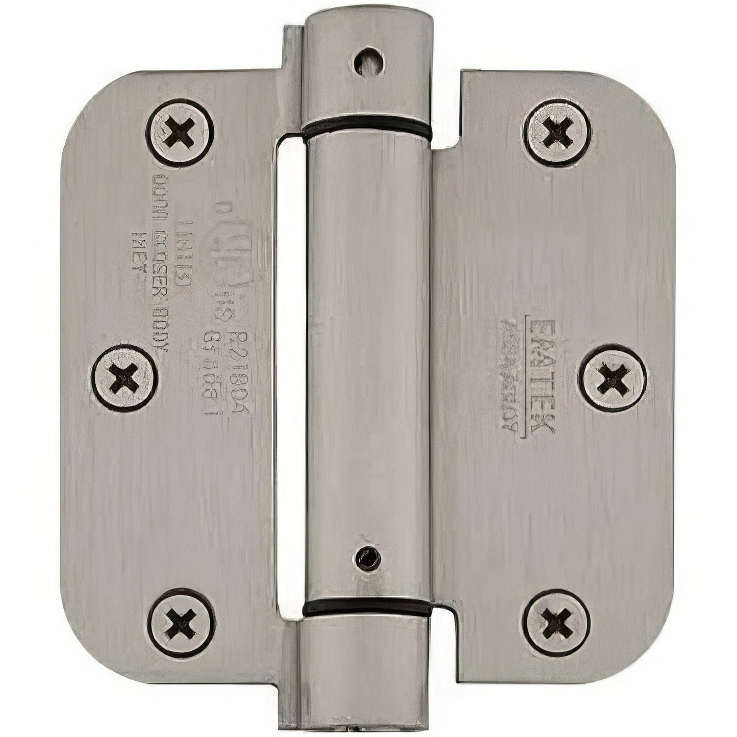 Emtek 3.5" x 3.5" Spring Mortise Hinge with 5/8" Radius Corners - Pair NRP
