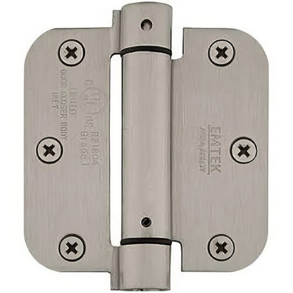Emtek 3.5" x 3.5" Spring Mortise Hinge with 5/8" Radius Corners - Pair NRP
