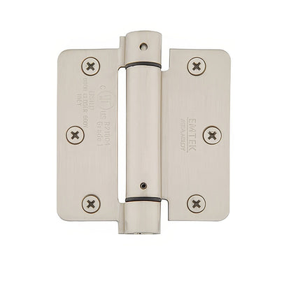 Emtek 3.5" x 3.5" Spring Mortise Hinge with 5/8" Radius Corners - Pair NRP