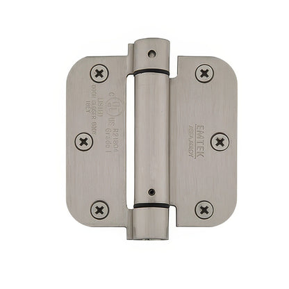 Emtek 3.5" x 3.5" Spring Mortise Hinge with 5/8" Radius Corners - Pair NRP