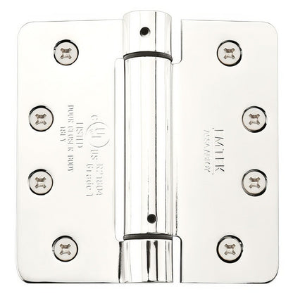 Emtek 4" x 4" Spring Mortise Hinge with 5/8" Radius Corners - Pair NRP