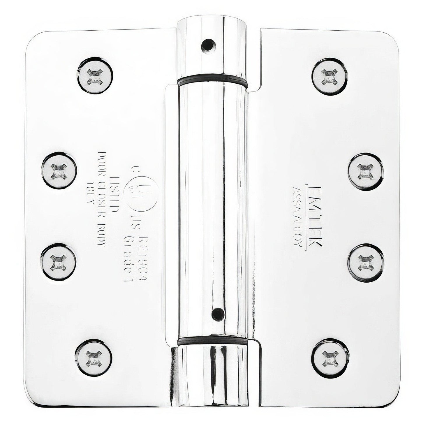 Emtek 4" x 4" Spring Mortise Hinge with 5/8" Radius Corners - Pair NRP