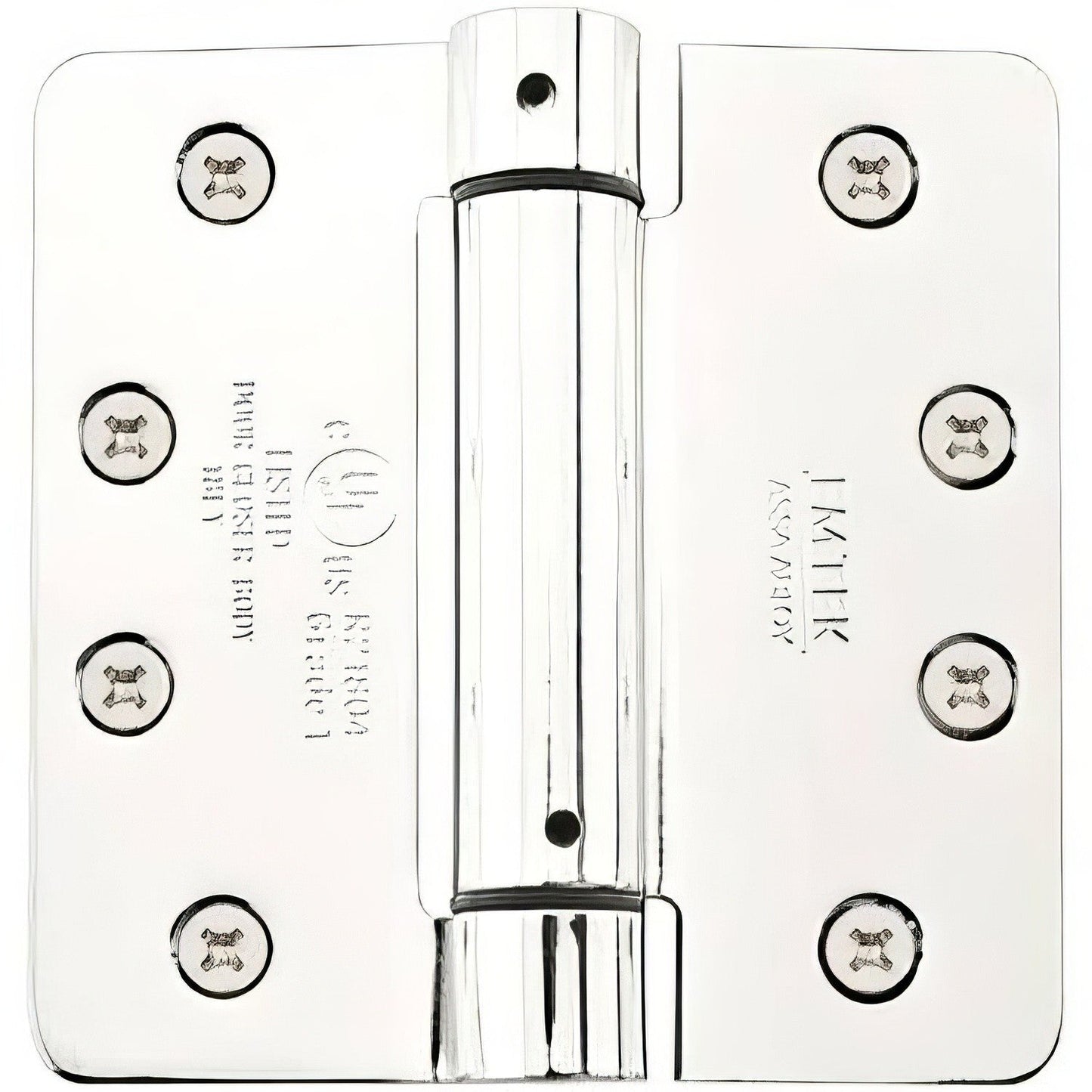 Emtek 4" x 4" Spring Mortise Hinge with 5/8" Radius Corners - Pair NRP
