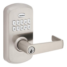Kwikset 955KNL-514S Kingston Lever Light Commercial Grade Electronic Smartcode Lever Lock with SmartKey Matte Black Finish.