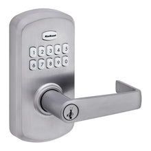 Kwikset 955KNL-15S Kingston Lever Light Commercial Grade Electronic Smartcode Lever Lock with SmartKey Satin Nickel Finish.