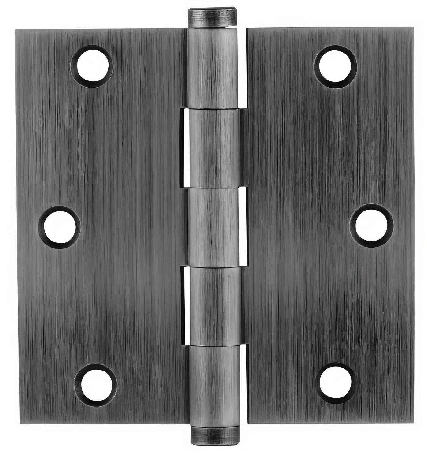 Emtek 3.5" x 3.5" Solid Brass Square Corner Plain Bearing Mortise Hinge - Pair