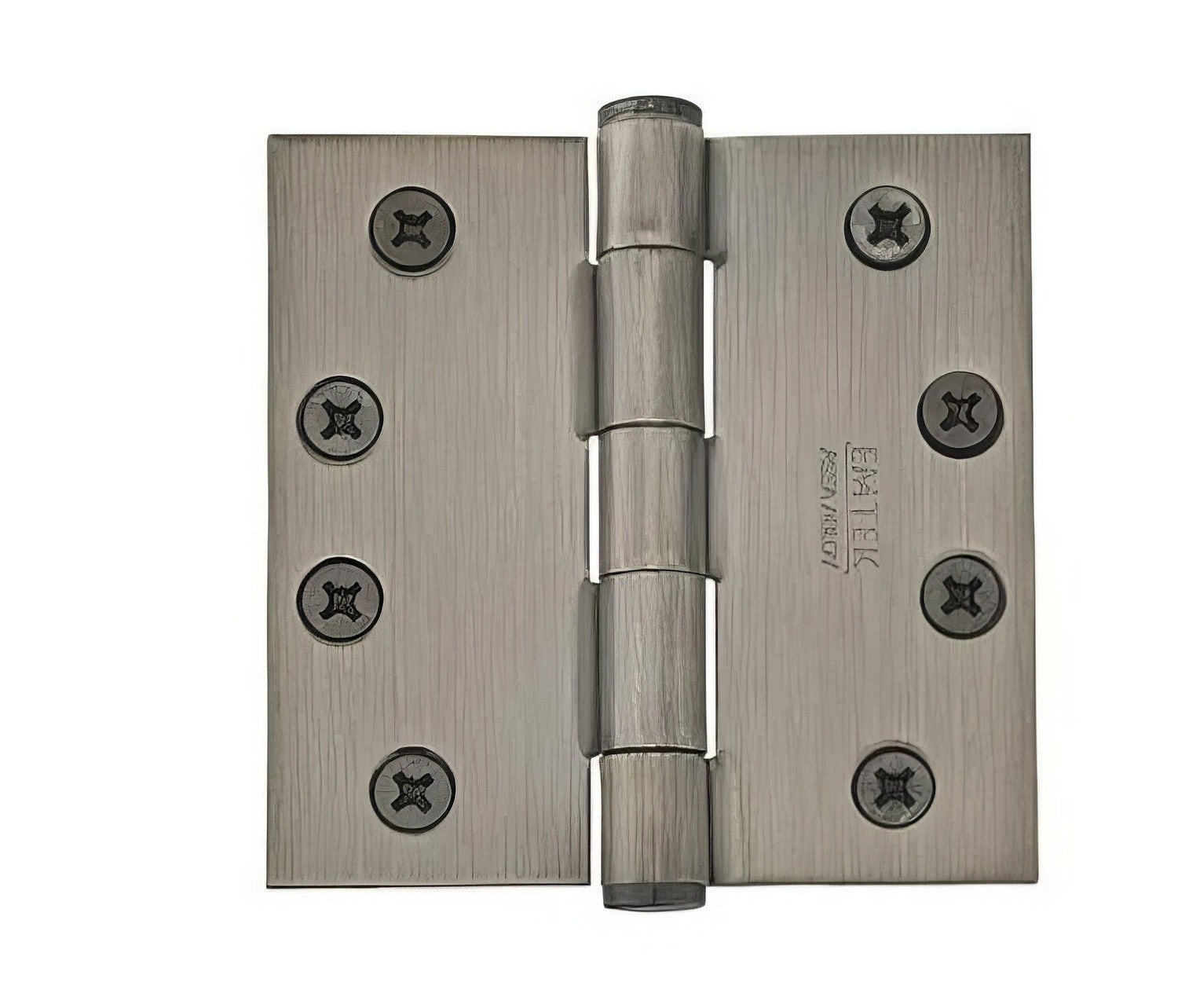Emtek 4" x 4" Solid Brass Residential Duty Square Corner Hinges - Pair