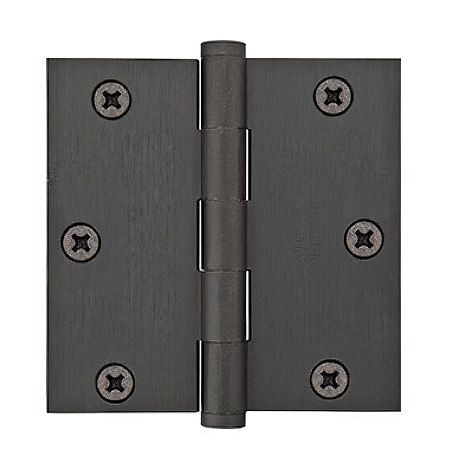 Emtek 96213US 3.5" x 3.5" Solid Brass Square Corner Plain Bearing Mortise Hinge - Pair.