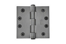 Emtek 4" x 4" Solid Brass Square Corner Plain Bearing Mortise Hinge - Pair