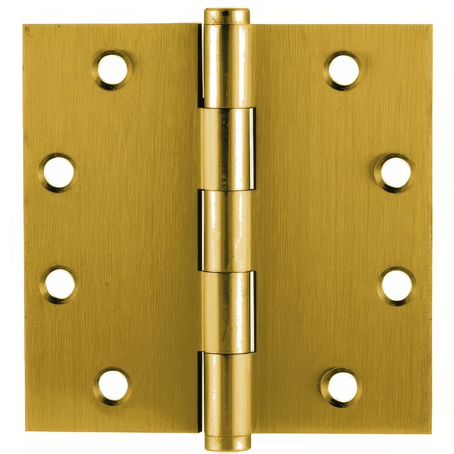 Emtek 4" x 4" Solid Brass Square Corner Plain Bearing Mortise Hinge - Pair.
