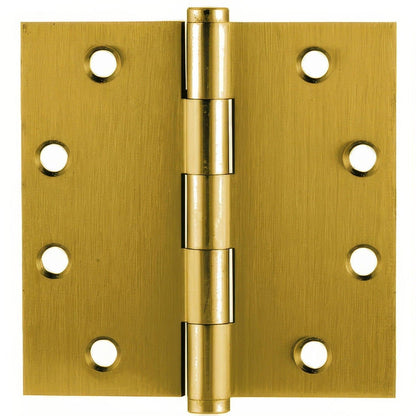 Emtek 96215US 4.5" x 4.5" Solid Brass Square Corner Plain Bearing Mortise Hinge - Pair.
