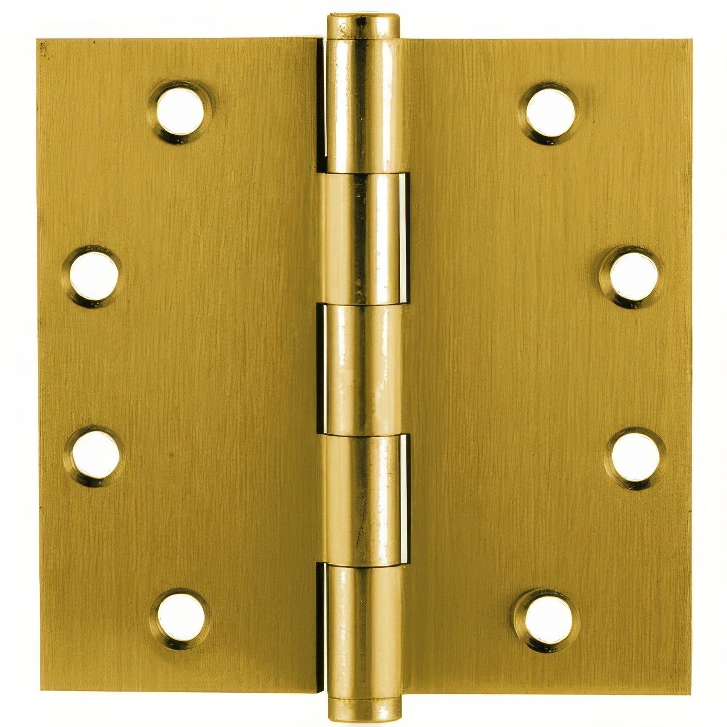 Emtek 4" x 4" Solid Brass Square Corner Plain Bearing Mortise Hinge - Pair