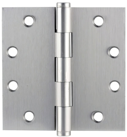 Emtek 96215US 4.5" x 4.5" Solid Brass Square Corner Plain Bearing Mortise Hinge - Pair