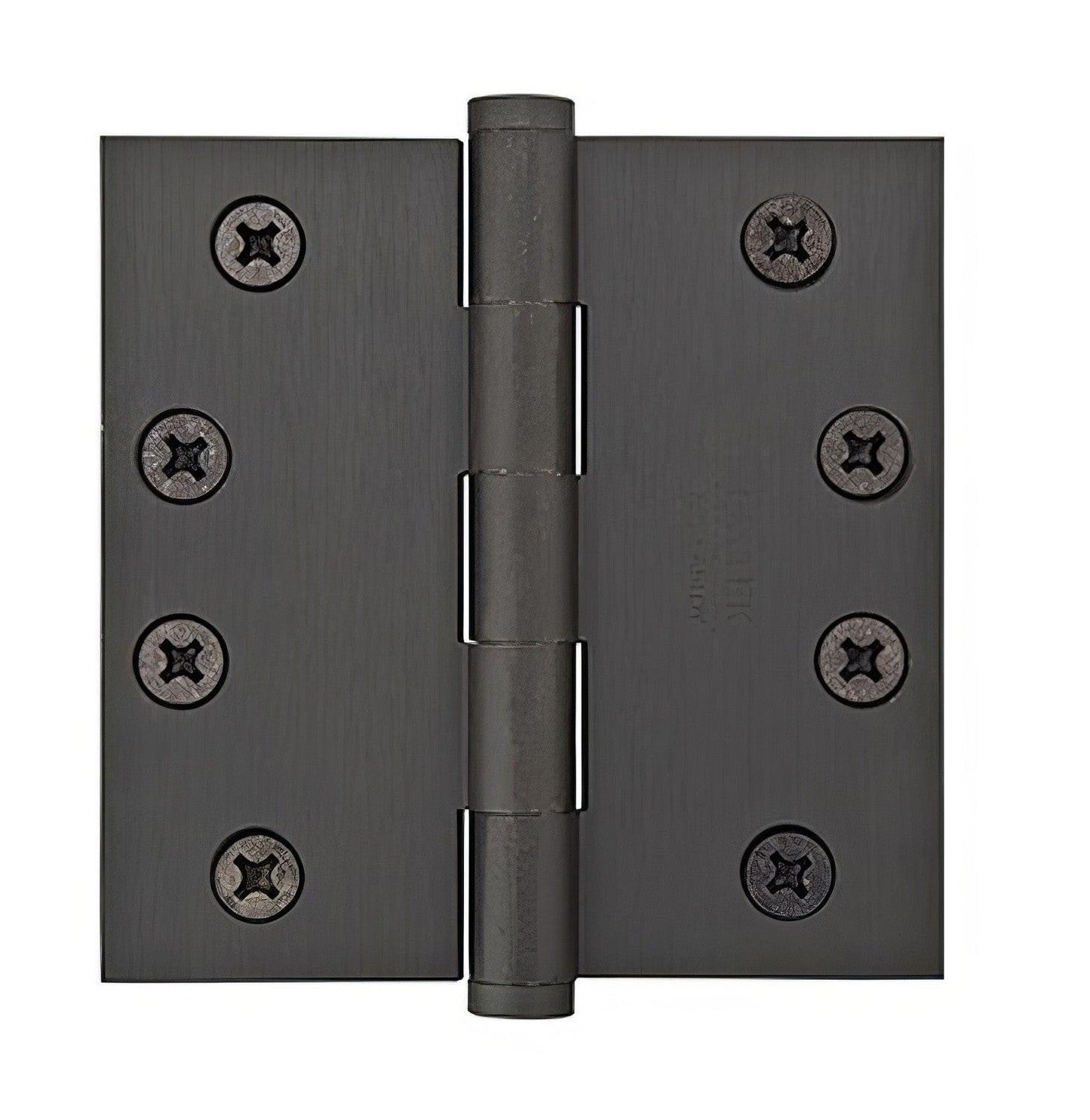 Emtek 96215US 4.5" x 4.5" Solid Brass Square Corner Plain Bearing Mortise Hinge - Pair.