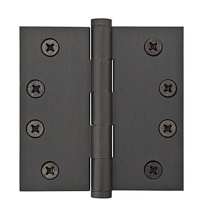 Emtek 96215US 4.5" x 4.5" Solid Brass Square Corner Plain Bearing Mortise Hinge - Pair.