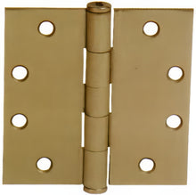 Emtek 96215US 4.5" x 4.5" Solid Brass Square Corner Plain Bearing Mortise Hinge - Pair.