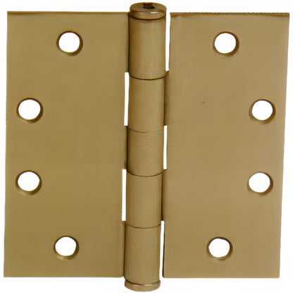 Emtek 96215US 4.5" x 4.5" Solid Brass Square Corner Plain Bearing Mortise Hinge - Pair.