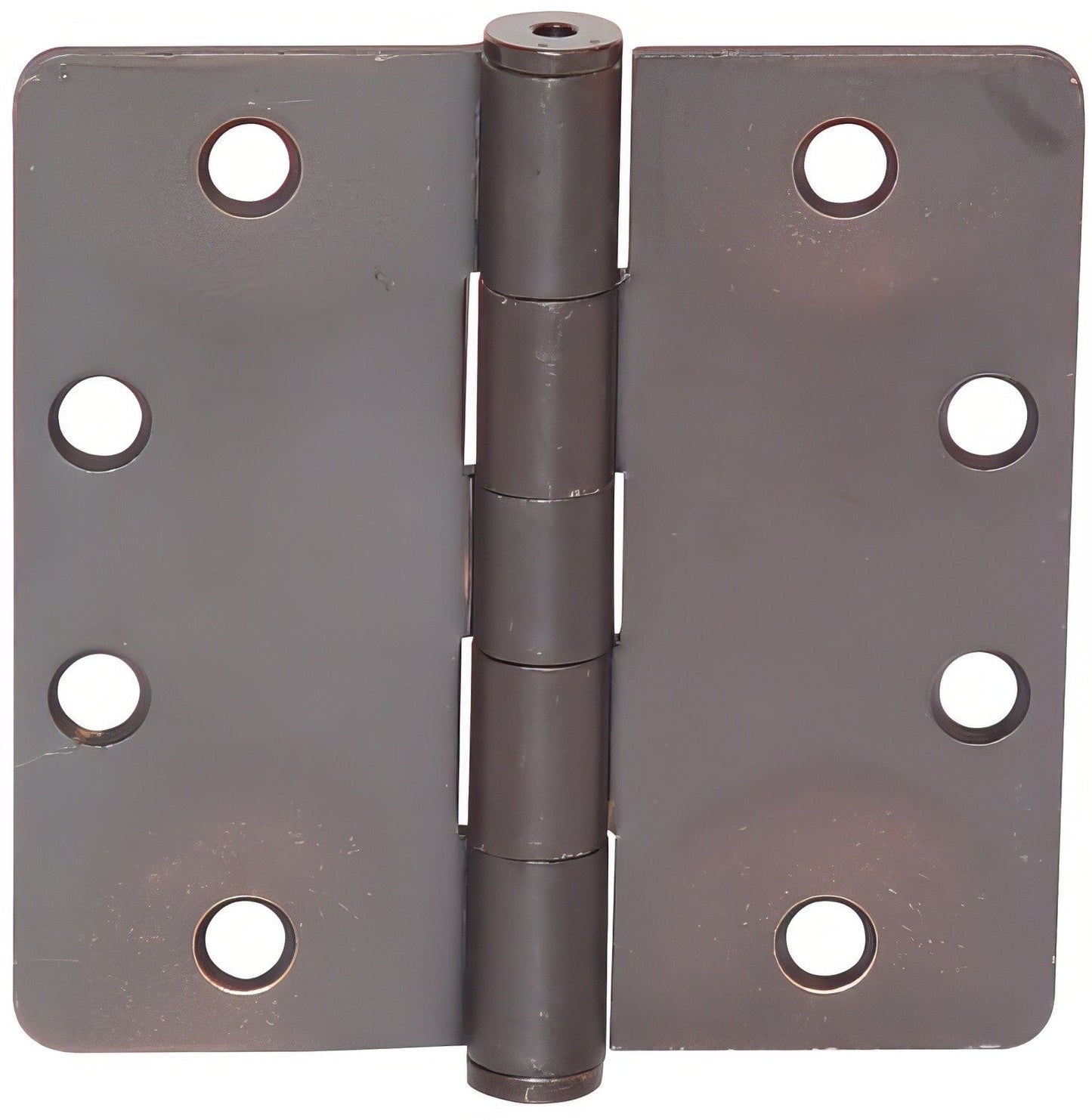 Emtek 4" x 4" Solid Brass 1/4" Radius Corner Plain Bearing Mortise Hinge - Pair