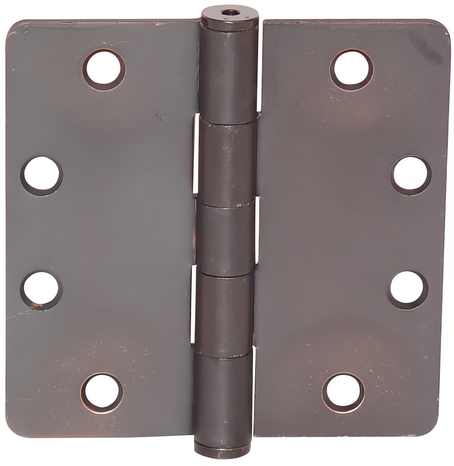 Emtek 4" x 4" Solid Brass 1/4" Radius Corner Plain Bearing Mortise Hinge - Pair