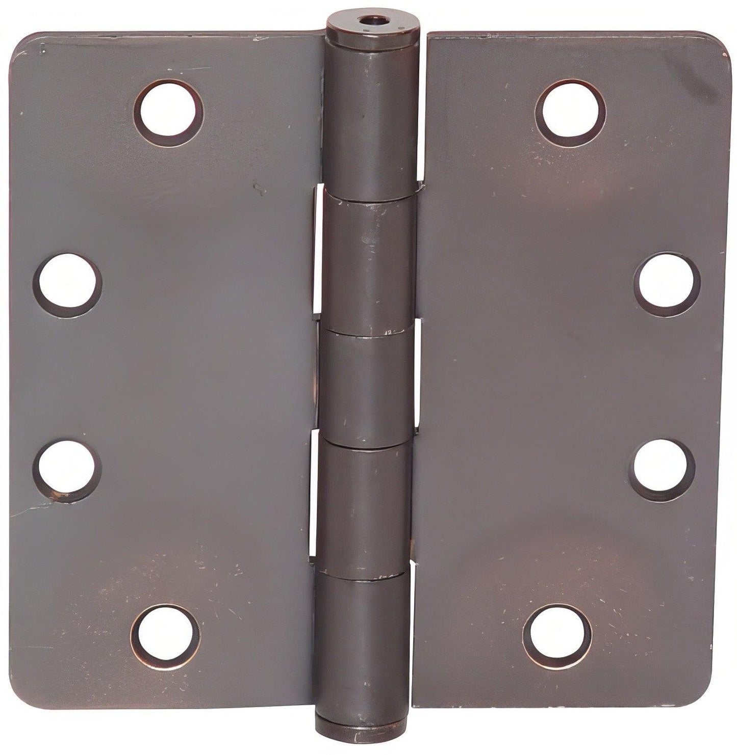 Emtek 4" x 4" Solid Brass 1/4" Radius Corner Plain Bearing Mortise Hinge - Pair.