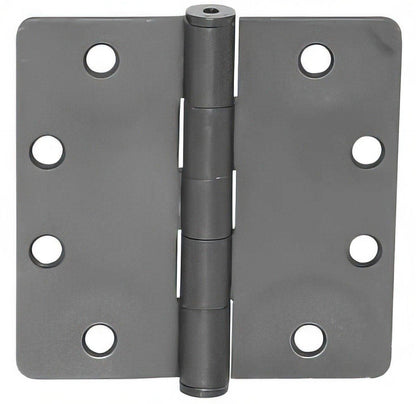 Emtek 4" x 4" Solid Brass 1/4" Radius Corner Plain Bearing Mortise Hinge - Pair.