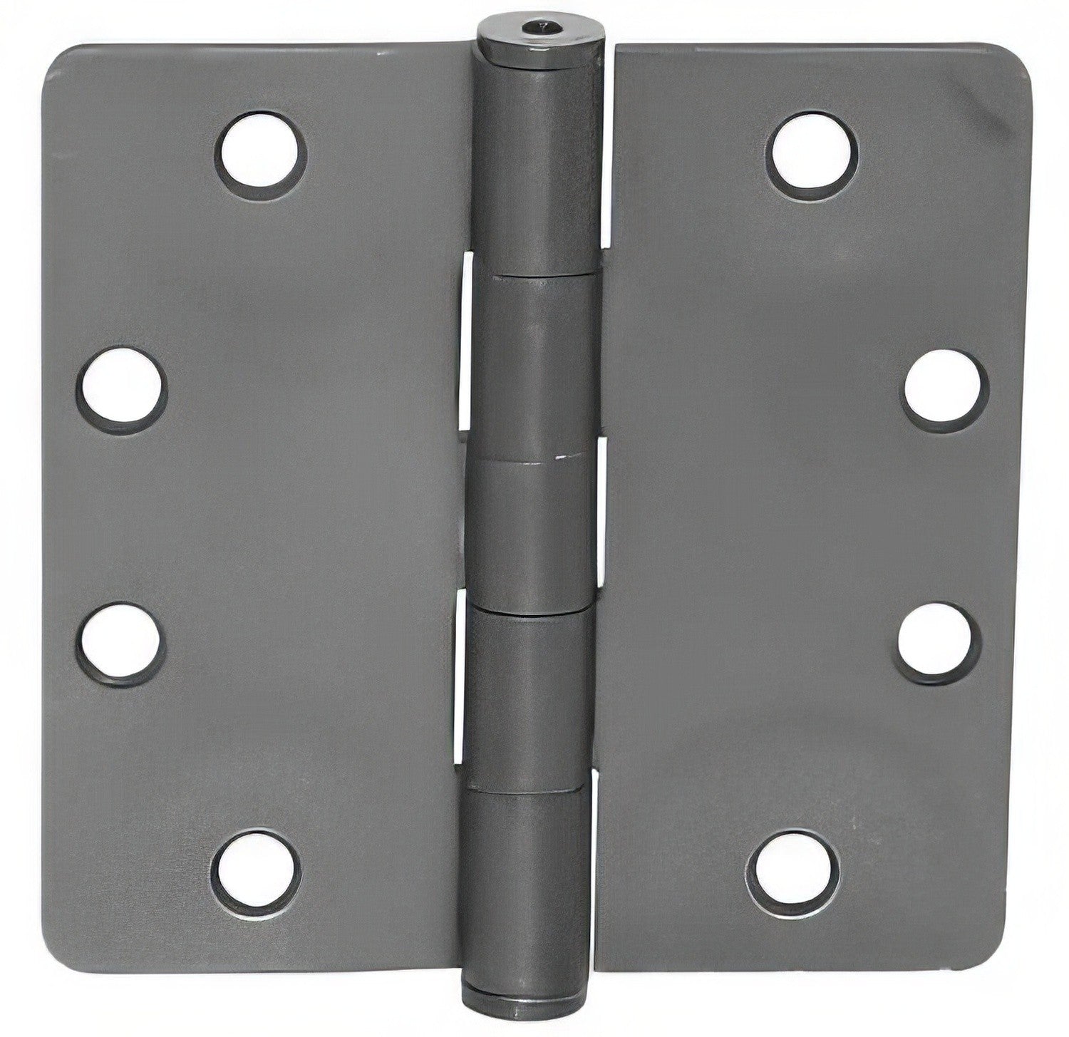 Emtek 4" x 4" Solid Brass 1/4" Radius Corner Plain Bearing Mortise Hinge - Pair