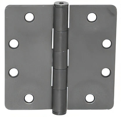 Emtek 4" x 4" Solid Brass 1/4" Radius Corner Plain Bearing Mortise Hinge - Pair