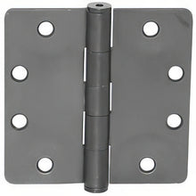 Emtek 96225US 4.5" x 4.5" Solid Brass 1/4" Radius Corner Plain Bearing Mortise Hinge - Pair.