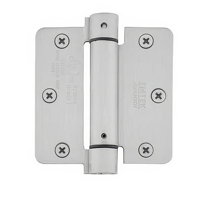 Emtek 96233 3.5" x 3.5" Solid Brass 5/8" Radius Corner Plain Bearing Mortise Hinge - Pair.