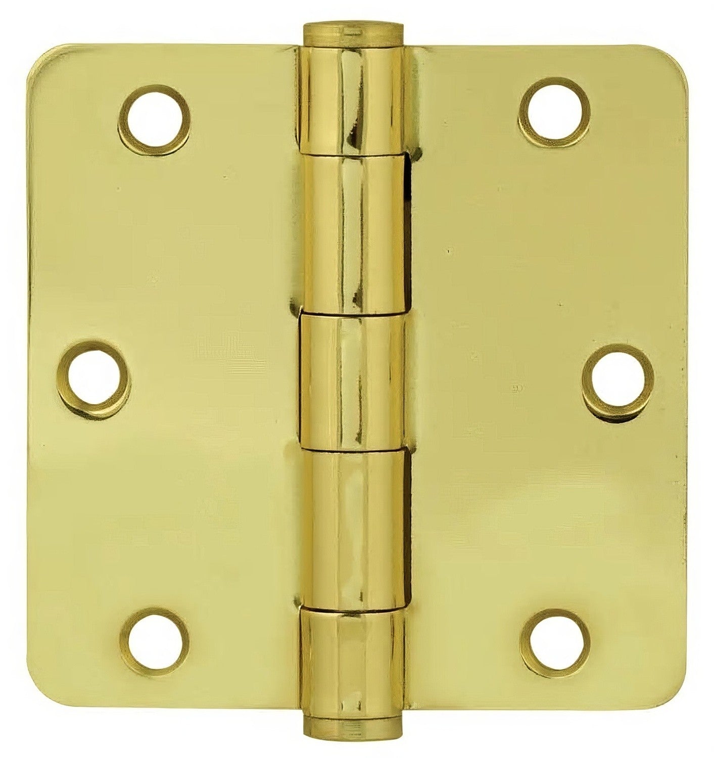 Emtek 96233 3.5" x 3.5" Solid Brass 5/8" Radius Corner Plain Bearing Mortise Hinge - Pair.