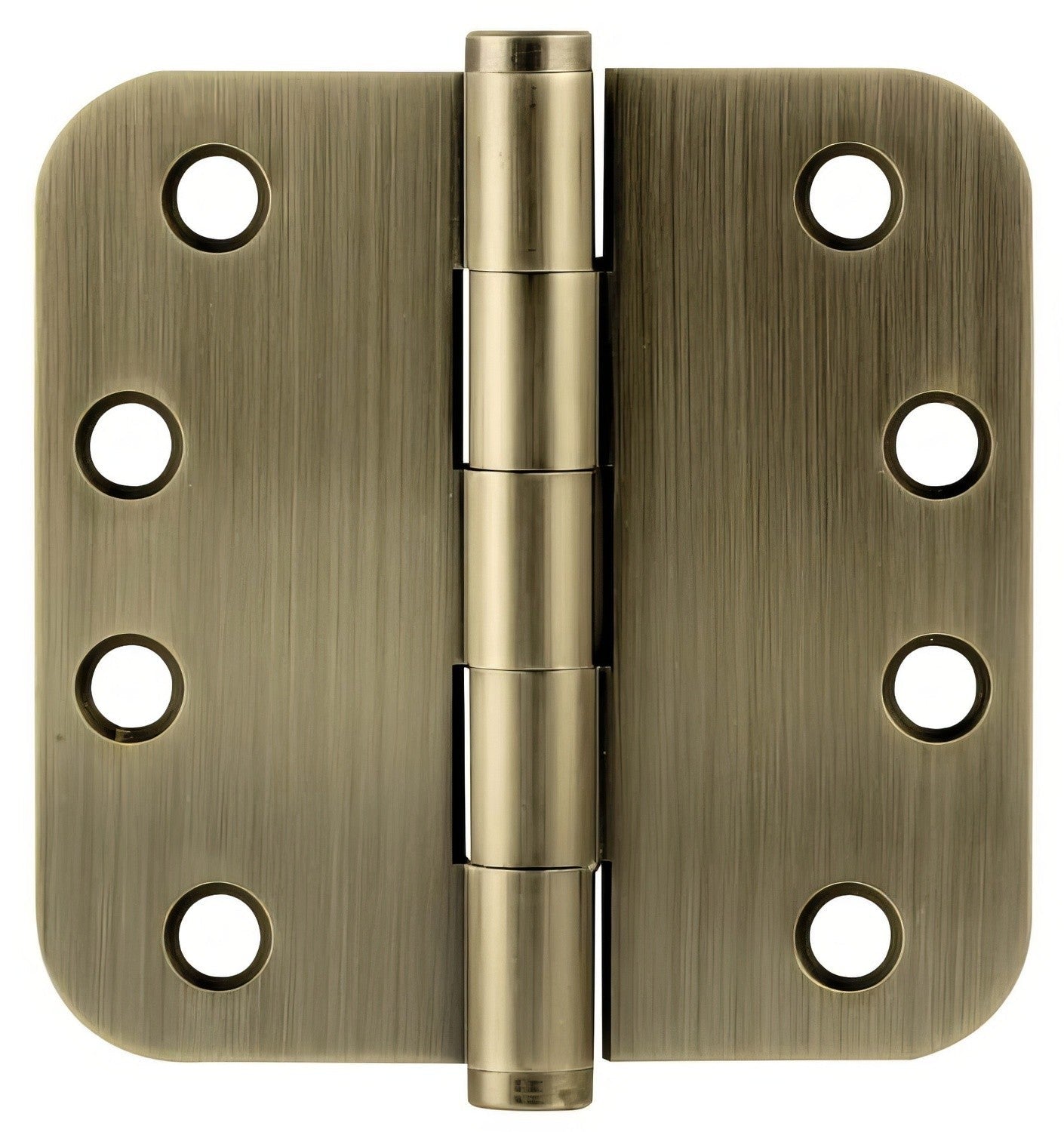 Emtek 96234 4" x 4" Solid Brass 5/8" Radius Corner Plain Bearing Mortise Hinge - Pair.