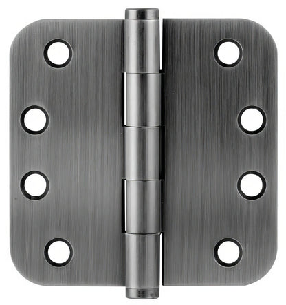 Emtek 96234 4" x 4" Solid Brass 5/8" Radius Corner Plain Bearing Mortise Hinge - Pair.