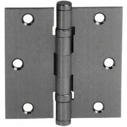 Emtek 96413 3.5" x 3.5" Solid Brass Square Corner Ball Bearing Mortise Hinge - Pair.
