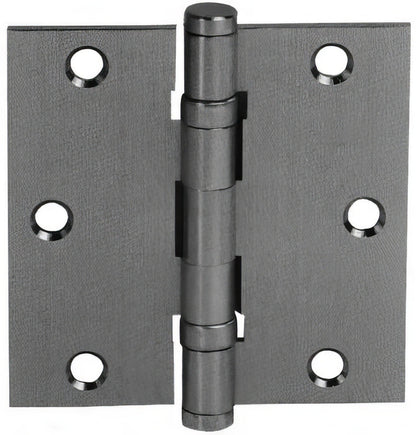 Emtek 96413 3.5" x 3.5" Solid Brass Square Corner Ball Bearing Mortise Hinge - Pair