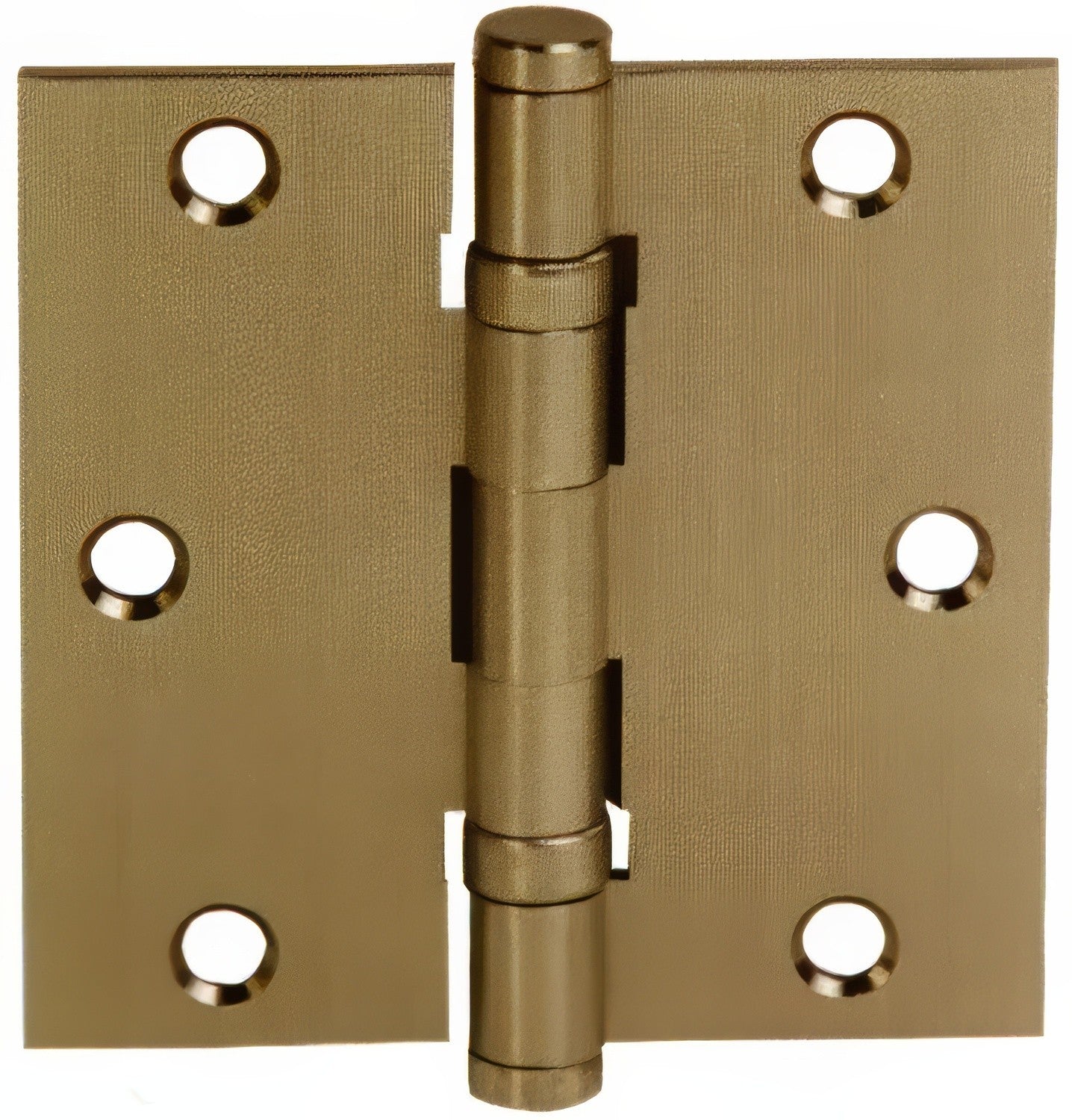 Emtek 96413 3.5" x 3.5" Solid Brass Square Corner Ball Bearing Mortise Hinge - Pair