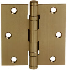 Emtek 96413 3.5" x 3.5" Solid Brass Square Corner Ball Bearing Mortise Hinge - Pair.