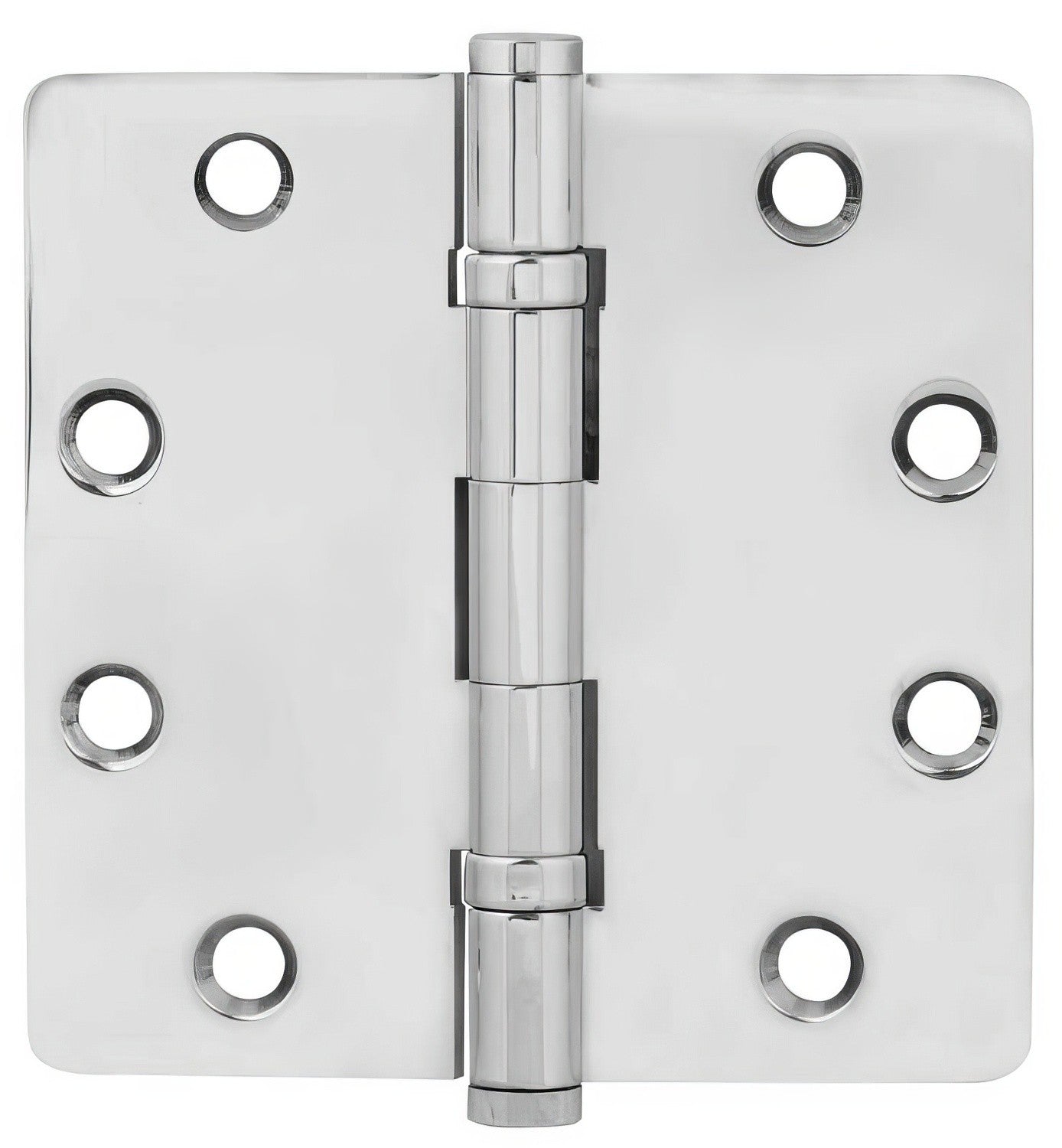 Emtek 4" x 4" Solid Brass Square Corner Ball Bearing Mortise Hinge - Pair