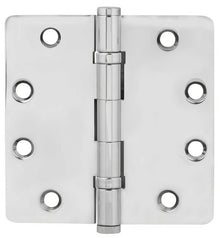 Emtek 4" x 4" Solid Brass Square Corner Ball Bearing Mortise Hinge - Pair